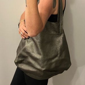 Kurt Geiger Metallic leather bag